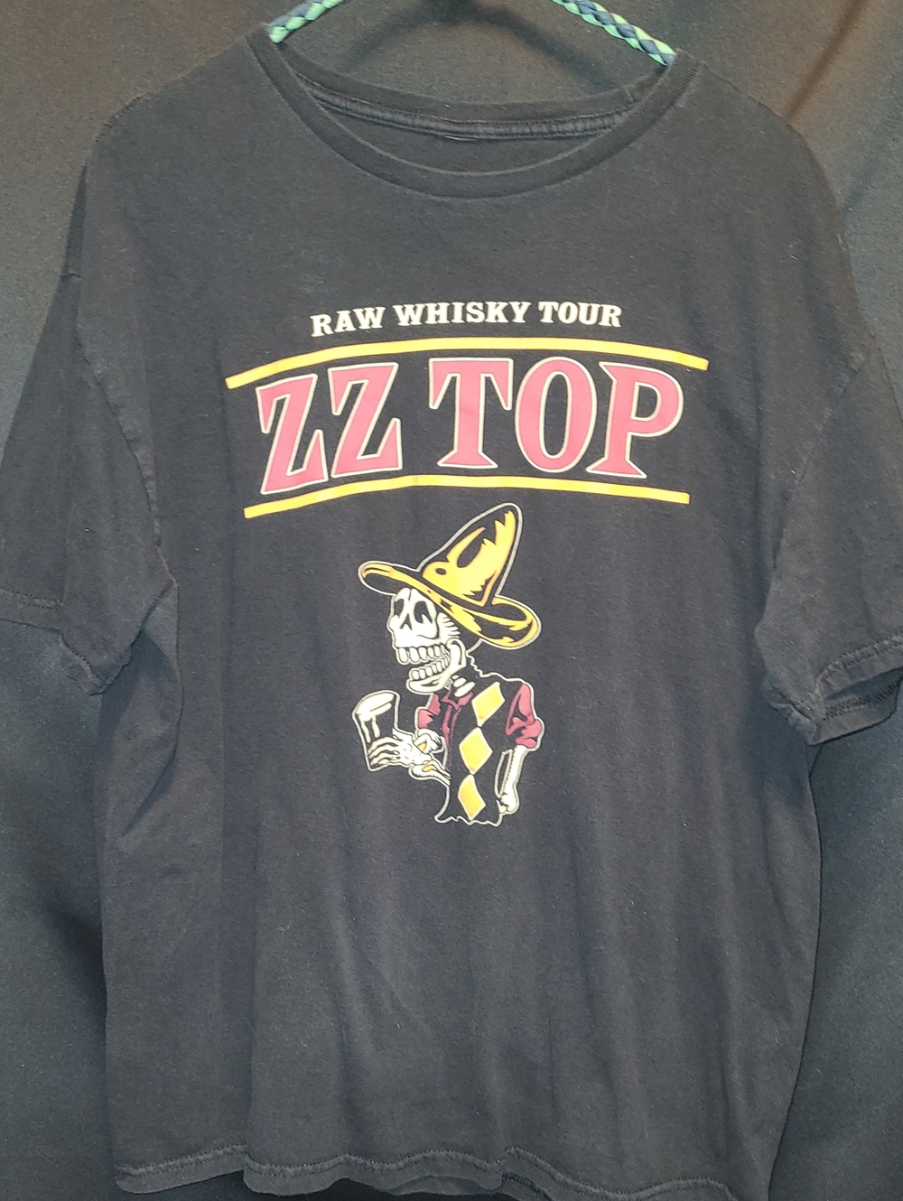 Z Z Top Pre Worn T Shirt RAW Whisky Tour Size ? See Measurments